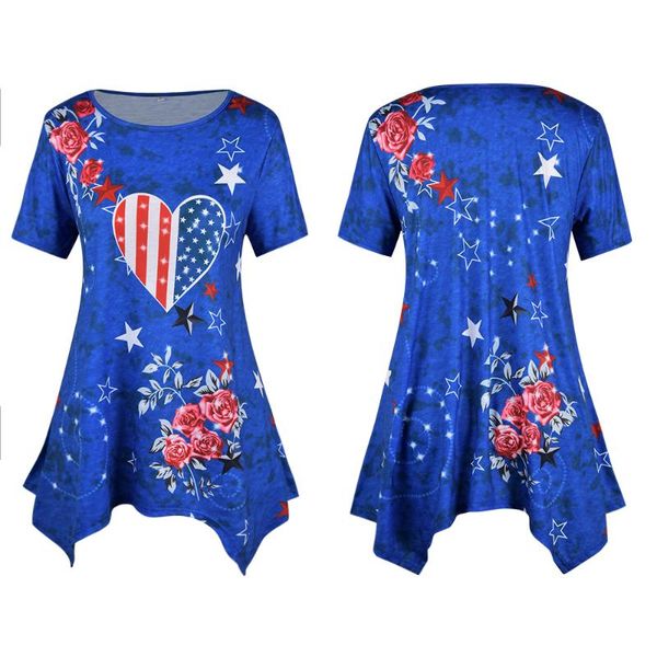 women's t-shirt sale star print woman tshirts summer short sleeve for women 2021 blue white irregular t shirt casual long tee rose q30
women's t-shirt sale star print woman tshirts summer short sleeve for women 2021 blue white irregular t shirt casual long tee rose q30