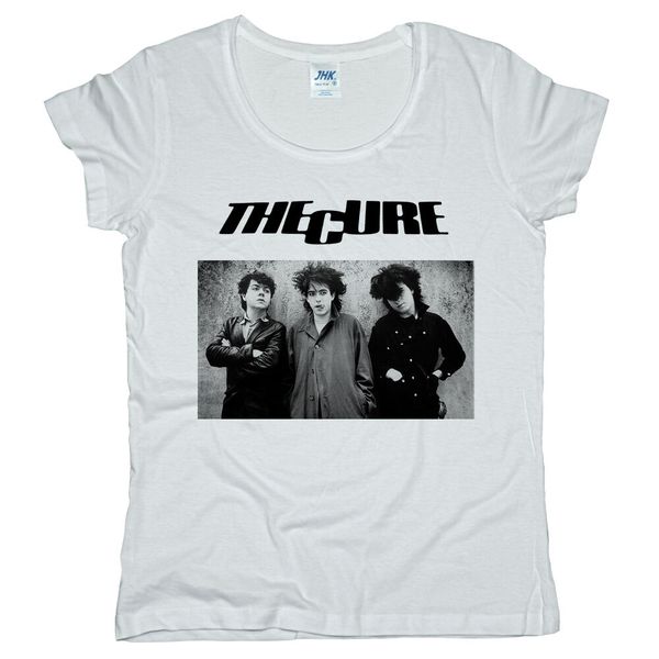 the cure women t-shirt, White;black 
the cure women t-shirt, White;black