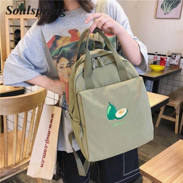 backpack 2021 fruit embroidery women little fresh waterproof nylon solid color shoulder bag girls schoolbag for teenagers
backpack 2021 fruit embroidery women little fresh waterproof nylon solid color shoulder bag girls schoolbag for teenagers