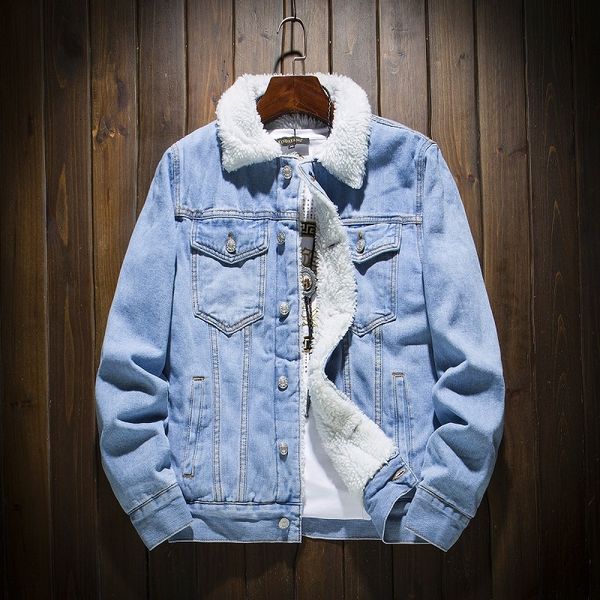 men's jackets winter fashion men's shop, casual denim jacket, thick and warm veet, solid color, lamb hair, large jacket 6xl, Black;brown
men's jackets winter fashion men's shop, casual denim jacket, thick and warm veet, solid color, lamb hair, large jacket 6xl, Black;brown