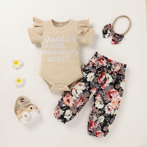 2021 summer kids children's sets girls pitted cotton embroidered letter blouse + printed trousers + bow hairband fashion baby clothing, White
2021 summer kids children's sets girls pitted cotton embroidered letter blouse + printed trousers + bow hairband fashion baby clothing, White
