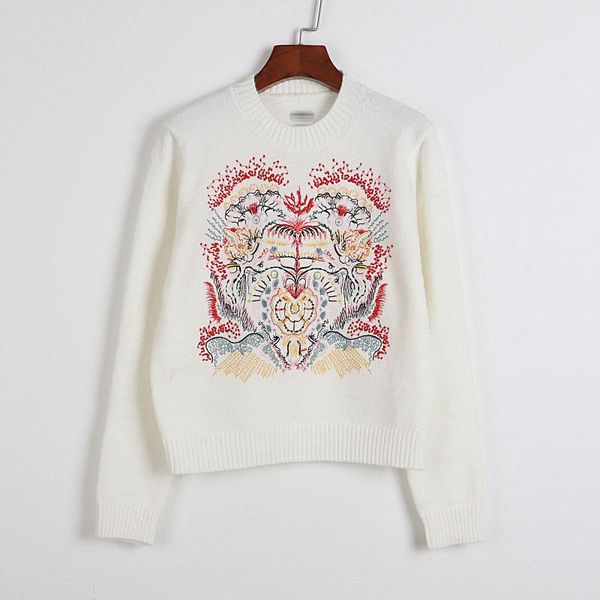 women's sweaters 2021 winter sweater long sleeve black white embroidery crew neck womens pullover, White;black
women's sweaters 2021 winter sweater long sleeve black white embroidery crew neck womens pullover, White;black