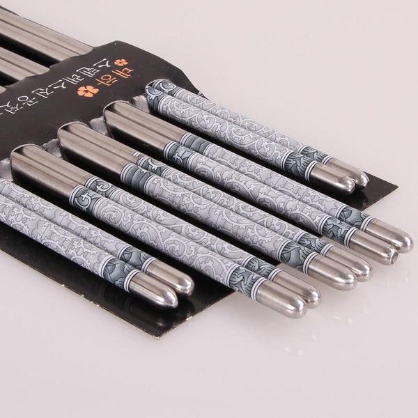 chopsticks 5pairs stainless steel korean household grill non-slip health
chopsticks 5pairs stainless steel korean household grill non-slip health