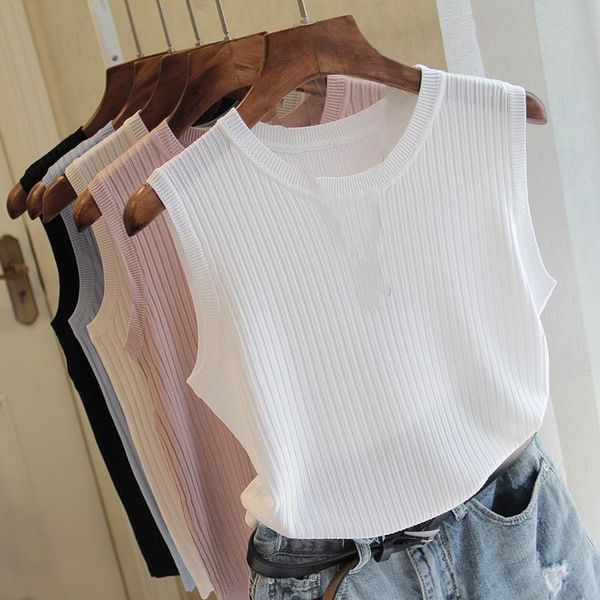 women's blouses & shirts summer knitted blouse shirt women clothes casual white sleeveless ladies solid streetwear female blusas mujer
women's blouses & shirts summer knitted blouse shirt women clothes casual white sleeveless ladies solid streetwear female blusas mujer
