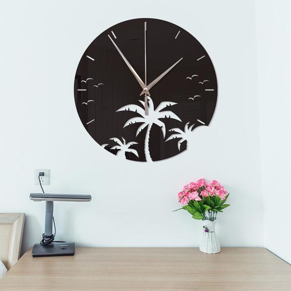 wall clocks acrylic clock seagull coconut tree mirror style sticker modern design
wall clocks acrylic clock seagull coconut tree mirror style sticker modern design