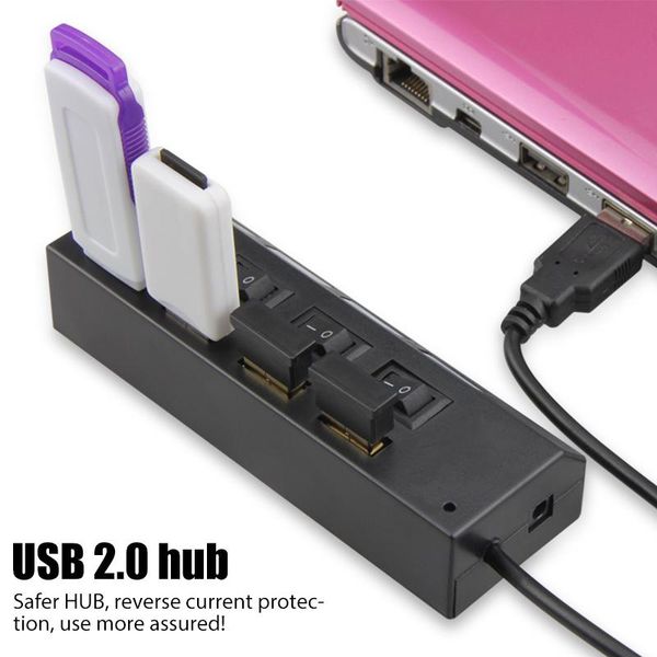 hubs usb 2.0 hub multi splitter use power adapter 4/7 ports multiple extender with switch for pc
hubs usb 2.0 hub multi splitter use power adapter 4/7 ports multiple extender with switch for pc