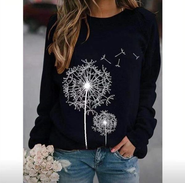 women's hoodies & sweatshirts dandelion printing round neck long sleeve women loose printed sweatshirt leisure woman hoodie, Black
women's hoodies & sweatshirts dandelion printing round neck long sleeve women loose printed sweatshirt leisure woman hoodie, Black
