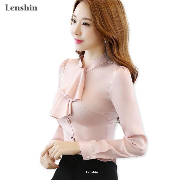 women's blouses & shirts lenshin ruffled collar women blouse female elegant pink slim fit chiffon shirt office lady style fashion autu, White
women's blouses & shirts lenshin ruffled collar women blouse female elegant pink slim fit chiffon shirt office lady style fashion autu, White
