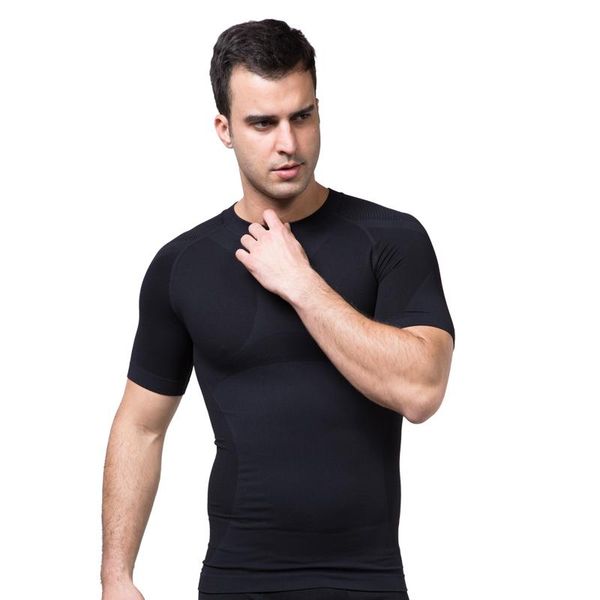 men's body shapers slim trainer men plus size belly waist undershirts solid corset t-shirt burning compression shapewears 40%y, Black;brown
men's body shapers slim trainer men plus size belly waist undershirts solid corset t-shirt burning compression shapewears 40%y, Black;brown