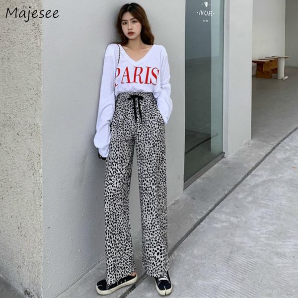 pants women retro stylish loose high waist leopard pattern drawstring womens fashion street elegant wide leg trousers women's & capris, Black;white
pants women retro stylish loose high waist leopard pattern drawstring womens fashion street elegant wide leg trousers women's & capris, Black;white