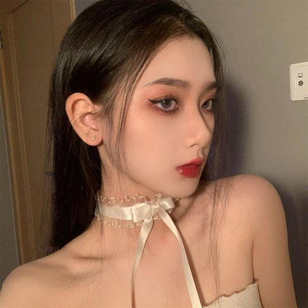chains lace bowknot necklace black super immortal korea neck chain short choker web celebrity temperament design sense st, Silver
chains lace bowknot necklace black super immortal korea neck chain short choker web celebrity temperament design sense st, Silver