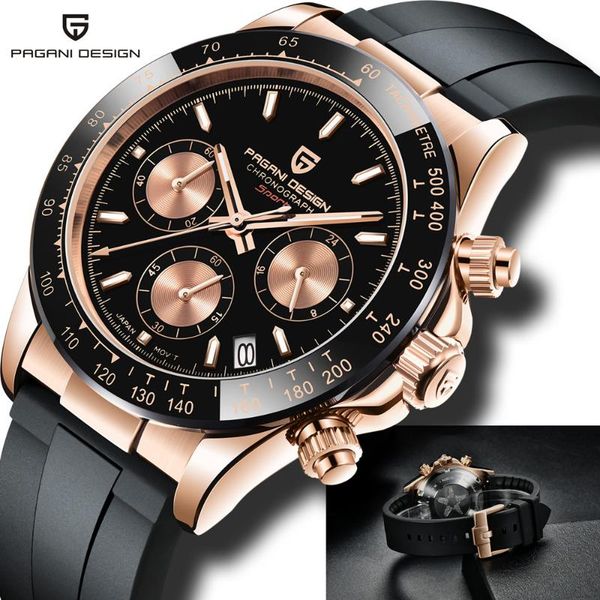 wristwatches pagani design brand sport quartz waterproof 100m watches sapphire luminous vk63 men watch rubber luxury chronograph reloj hombr, Slivery;brown
wristwatches pagani design brand sport quartz waterproof 100m watches sapphire luminous vk63 men watch rubber luxury chronograph reloj hombr, Slivery;brown