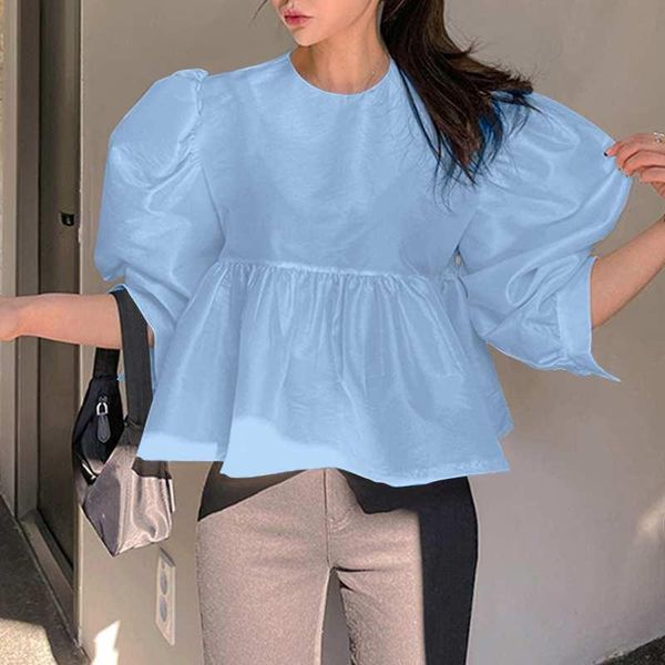 women's blouses & shirts women tunic 2021 vonda casual 3/4 sleeve crew neck beach holiday pleated blouse party blusas femininas oversi, White
women's blouses & shirts women tunic 2021 vonda casual 3/4 sleeve crew neck beach holiday pleated blouse party blusas femininas oversi, White