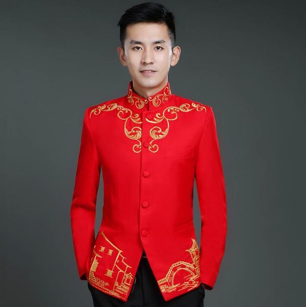 mariag chinese tunic suit mens groom wedding suits for men blazer boys prom slim masculino latest coat pant designs red men's & blazers, White;black
mariag chinese tunic suit mens groom wedding suits for men blazer boys prom slim masculino latest coat pant designs red men's & blazers, White;black