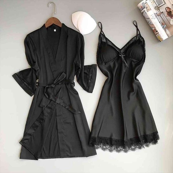summer robe gown pajamas women sleepwear suit autumn nightgown sets nightdress bathrobe satin kimono bath night dress, Black;red
summer robe gown pajamas women sleepwear suit autumn nightgown sets nightdress bathrobe satin kimono bath night dress, Black;red