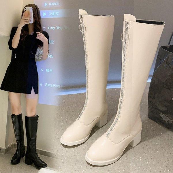 boots women's thick heel high 2021 fashion front zipper black leather patent knee-length
boots women's thick heel high 2021 fashion front zipper black leather patent knee-length