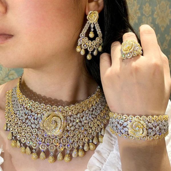 earrings & necklace blachette trendy shiny luxury cubic zirconia dubai jewelry sets for women bracelet rings 4pcs africans, Silver
earrings & necklace blachette trendy shiny luxury cubic zirconia dubai jewelry sets for women bracelet rings 4pcs africans, Silver