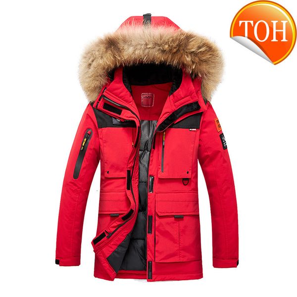 winter jacket mens windbreaker anorak quality white duck down fur hood removable long parka male coat warm thick overcoat, Black
winter jacket mens windbreaker anorak quality white duck down fur hood removable long parka male coat warm thick overcoat, Black
