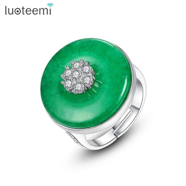 cluster rings luoteemi vintage resizable circular ring for women wedding dating luxury cz green main stone female anillos mujer christmas gi, Golden;silver
cluster rings luoteemi vintage resizable circular ring for women wedding dating luxury cz green main stone female anillos mujer christmas gi, Golden;silver