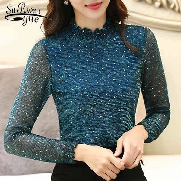 autumn lace women blouse shirt fashion woman s long sleeve slim bottoming blusa 1107 40 210508, White
autumn lace women blouse shirt fashion woman s long sleeve slim bottoming blusa 1107 40 210508, White