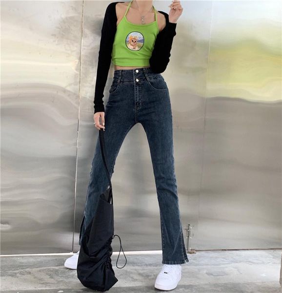 women's pants & capris dark jeans women 's high waist double grain buckle large size autumn, Black;white
women's pants & capris dark jeans women 's high waist double grain buckle large size autumn, Black;white