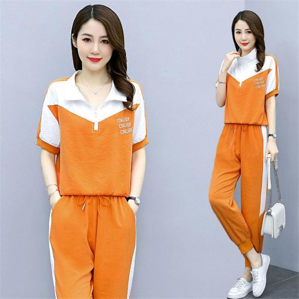 women's tracksuits summer casual short sleeve tracksuit 2 piece sets women korean print letter t-shirt + sweatpants suit jogging, Gray
women's tracksuits summer casual short sleeve tracksuit 2 piece sets women korean print letter t-shirt + sweatpants suit jogging, Gray