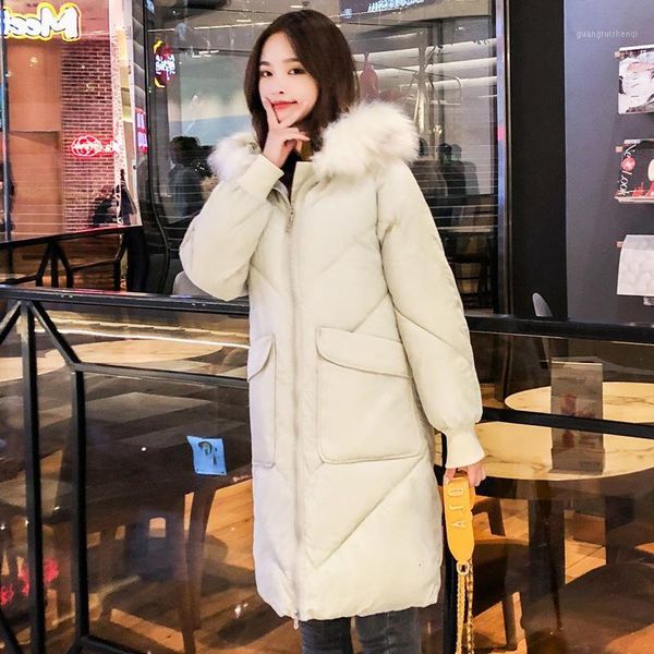 women's down & parkas 2021 long fashion women winter jacket cotton padded warm thicken big fur collar solid casual coats parka womens, Black
women's down & parkas 2021 long fashion women winter jacket cotton padded warm thicken big fur collar solid casual coats parka womens, Black
