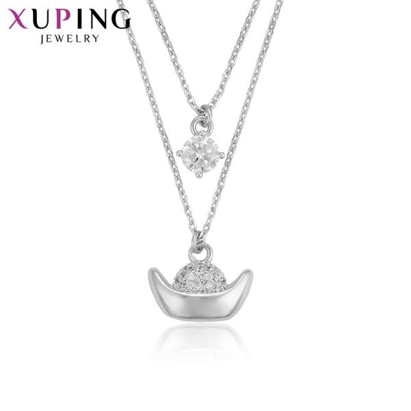 pendant necklaces xuping romantic luxury necklace special design oriental style jewelry for women wedding gift 45102, Silver
pendant necklaces xuping romantic luxury necklace special design oriental style jewelry for women wedding gift 45102, Silver