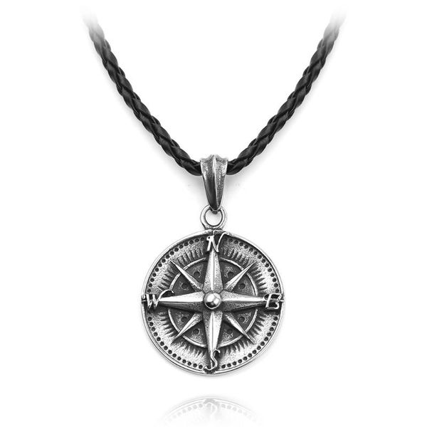 pendant necklaces drop vegvisir compass runic talisman jewelry necklace nordic amulet runes factory direct wholesale, Silver
pendant necklaces drop vegvisir compass runic talisman jewelry necklace nordic amulet runes factory direct wholesale, Silver