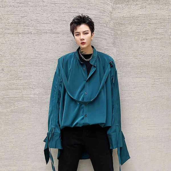 men's hoodies & sweatshirts men silk satin style streetwear vintage fashion loose casual long sleeve shirt hip hop stage show clothing, Black
men's hoodies & sweatshirts men silk satin style streetwear vintage fashion loose casual long sleeve shirt hip hop stage show clothing, Black