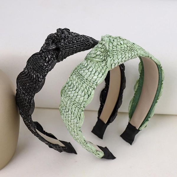 straw knot hairband headband for women girls hair accessories1