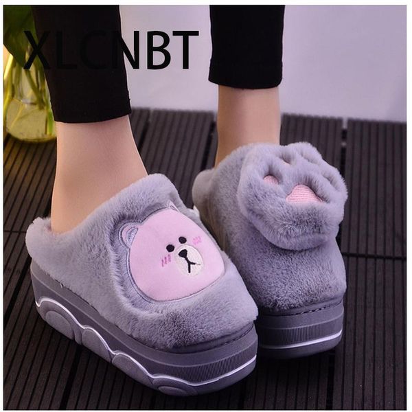 slippers cotton females winter shoes sponge thick botton carton cute plush warm wool high heel home slipper moon, Black
slippers cotton females winter shoes sponge thick botton carton cute plush warm wool high heel home slipper moon, Black