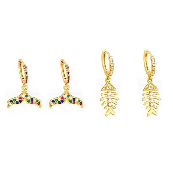 hoop & huggie mermaid fish tail drop earrings unique design gold color bone ear ring birthday gift for women girl, Golden;silver
hoop & huggie mermaid fish tail drop earrings unique design gold color bone ear ring birthday gift for women girl, Golden;silver