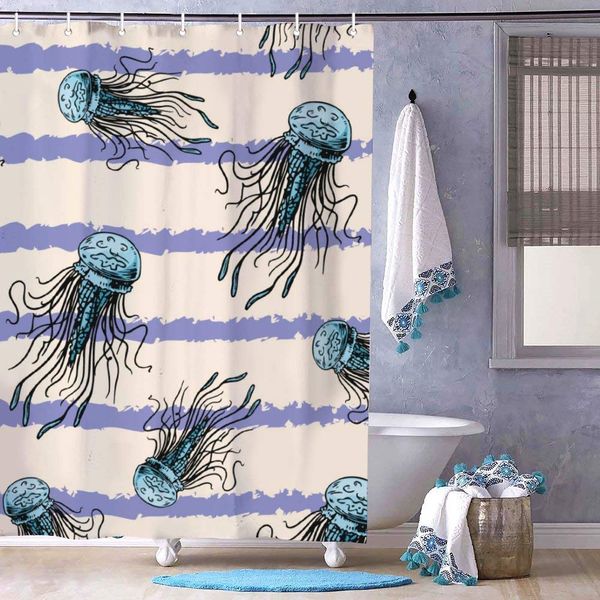bath curtain shower curtain blue long tentacles jellyfish with hooks polyester machine washable waterproof decorative for
bath curtain shower curtain blue long tentacles jellyfish with hooks polyester machine washable waterproof decorative for