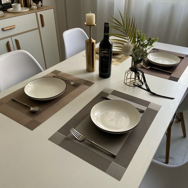 european western food pad pvc l heat insulation home waterproof dining table anti scalding bowl pad coaster
european western food pad pvc l heat insulation home waterproof dining table anti scalding bowl pad coaster