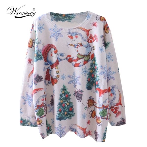 christmas women sweater fashion knitted print snowman o-neck long sleeve fall winter warm clothing oversized female c-147 210522, White;black
christmas women sweater fashion knitted print snowman o-neck long sleeve fall winter warm clothing oversized female c-147 210522, White;black