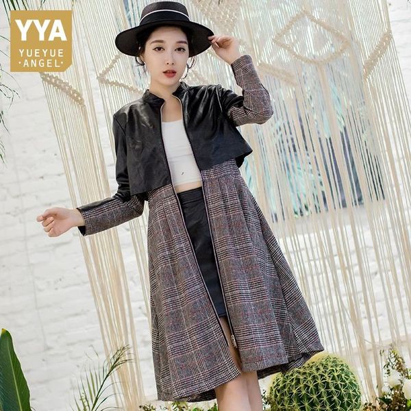 casual dresses 2021 womens o-neck zippers spliced fashion dress office lady slim vintage elegant spring autumn korean style, Black;gray
casual dresses 2021 womens o-neck zippers spliced fashion dress office lady slim vintage elegant spring autumn korean style, Black;gray