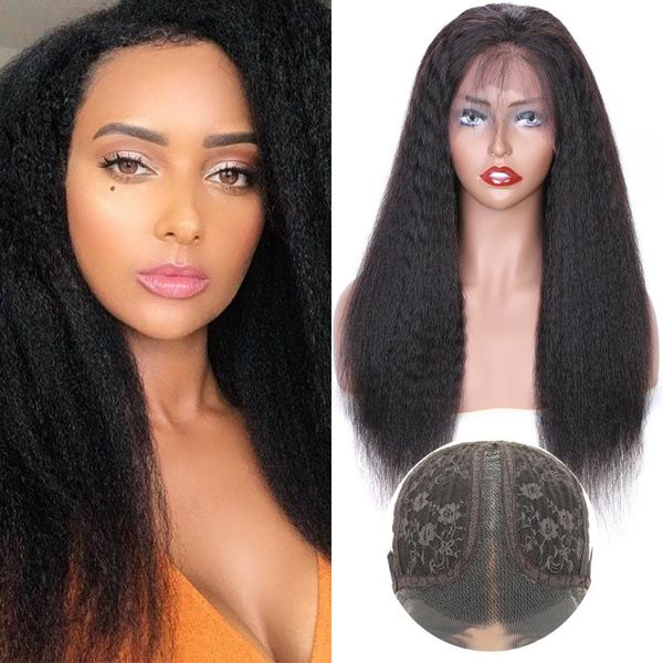 lace wigs kinky straight t part wig human hair brazilian remy full machine 150 density wonder beauty, Black;brown
lace wigs kinky straight t part wig human hair brazilian remy full machine 150 density wonder beauty, Black;brown