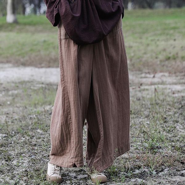 vintage wide leg womens pant elastic waist solid color trouser spring cotton soft casual long, Black;white
vintage wide leg womens pant elastic waist solid color trouser spring cotton soft casual long, Black;white