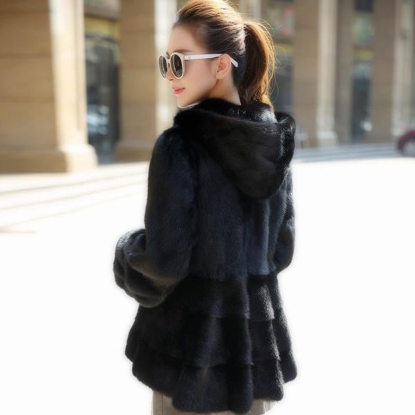 women's fur & faux 2021 mink coat women whole skin hooded long outerwear jacket coats large size winter fashion clothing d21, Black
women's fur & faux 2021 mink coat women whole skin hooded long outerwear jacket coats large size winter fashion clothing d21, Black
