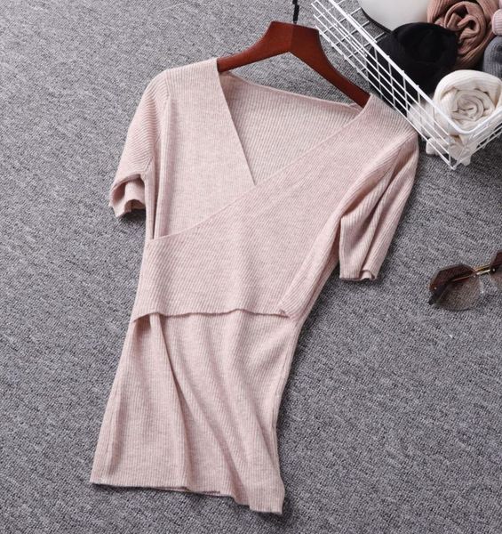 women's jackets worsted cashmere sweater fine wool cross v-neck short sleeve fashion slim bottom coat, Black;brown
women's jackets worsted cashmere sweater fine wool cross v-neck short sleeve fashion slim bottom coat, Black;brown