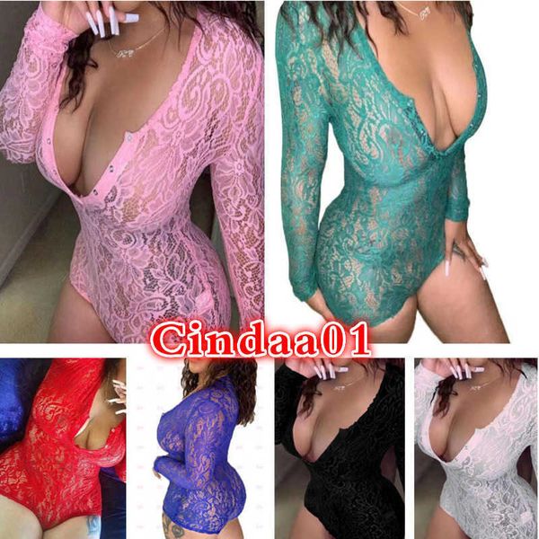 women jumpsuits designer slim onesies lace v neck lace bodysuit fit romper one piece pants button long sleeve clothing, Black;white
women jumpsuits designer slim onesies lace v neck lace bodysuit fit romper one piece pants button long sleeve clothing, Black;white