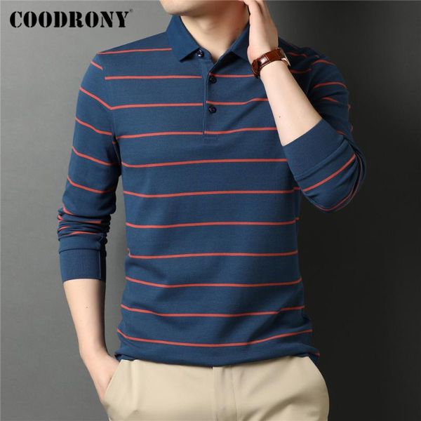 men's polos coodrony brand spring autumn arrival business casual striped long sleeve 100% pure cotton -shirt men c5085, White;black
men's polos coodrony brand spring autumn arrival business casual striped long sleeve 100% pure cotton -shirt men c5085, White;black