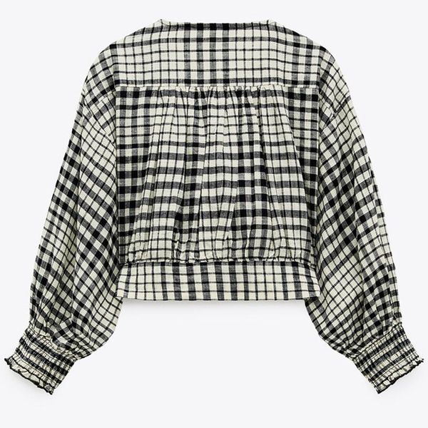 women's blouses & shirts 2021 female classic chess printing with cleavage v oco long harvest higher summer blouse, White
women's blouses & shirts 2021 female classic chess printing with cleavage v oco long harvest higher summer blouse, White