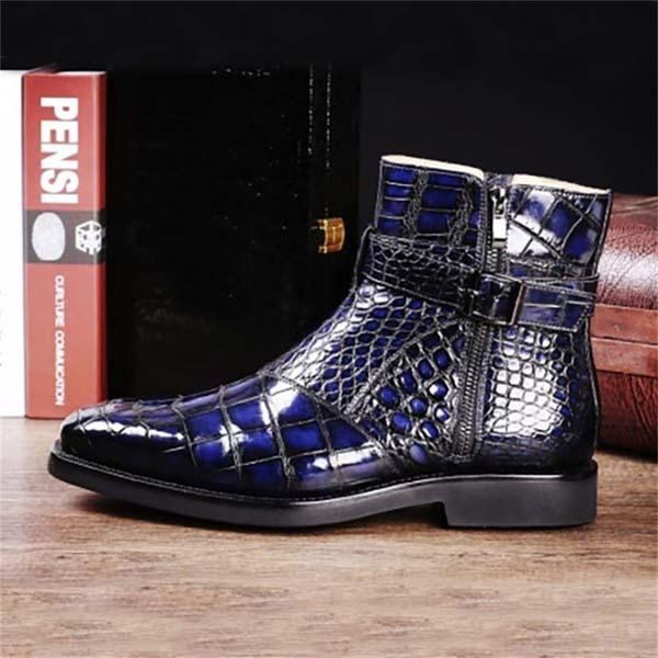 dress shoes 2021 men's handmade pu blue fish grain pointed toe classic retro fashion trend business casual all-match ankle boots x, Black
dress shoes 2021 men's handmade pu blue fish grain pointed toe classic retro fashion trend business casual all-match ankle boots x, Black