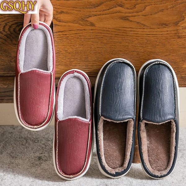 women winter warm plush indoor slippers ladies fashion shoes home couple shoe pu leather casual flats female footwear, Black
women winter warm plush indoor slippers ladies fashion shoes home couple shoe pu leather casual flats female footwear, Black