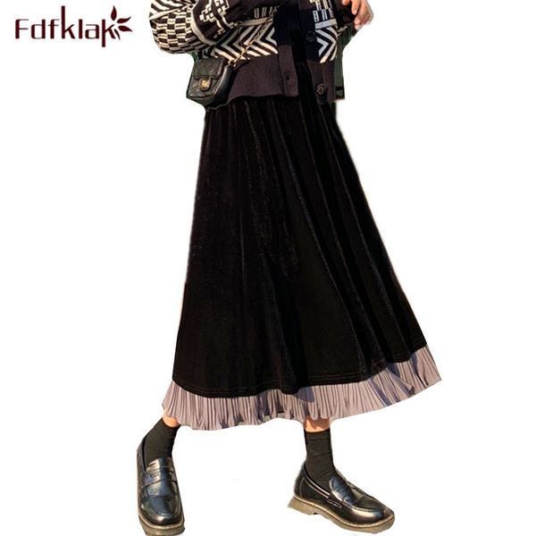 skirts korean retro wild black skirts temperament high waist veet a line spring autumn long women tb9f
skirts korean retro wild black skirts temperament high waist veet a line spring autumn long women tb9f