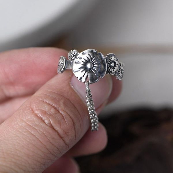cluster rings fnj 925 silver ring matte lotus 100% original pure s925 sterling for women jewelry open adjustable size, Golden;silver
cluster rings fnj 925 silver ring matte lotus 100% original pure s925 sterling for women jewelry open adjustable size, Golden;silver