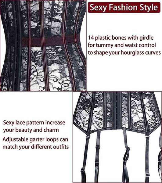 nxy set lace corset gothic bustier lingerie corset garter underbust corselet belly sheath body shapewear women modeling strap 1203, Red;black
nxy set lace corset gothic bustier lingerie corset garter underbust corselet belly sheath body shapewear women modeling strap 1203, Red;black