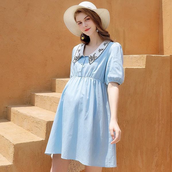 pregnant women's summer dress fashion skirt mom personality maternity dresses, White
pregnant women's summer dress fashion skirt mom personality maternity dresses, White